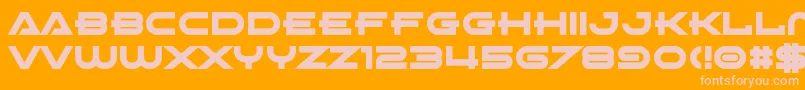 AbsoluteXero Font – Pink Fonts on Orange Background