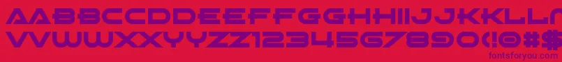 AbsoluteXero Font – Purple Fonts on Red Background