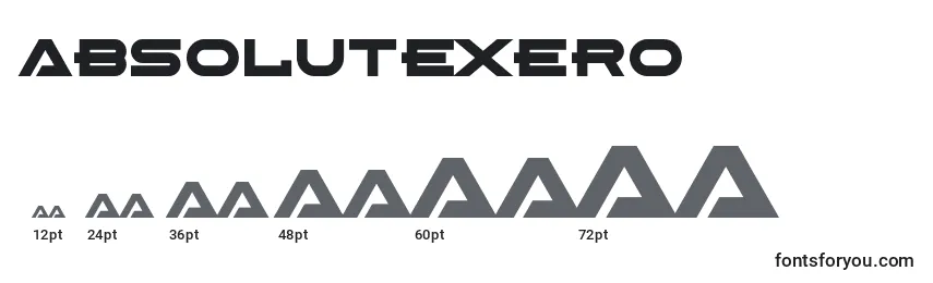 AbsoluteXero Font Sizes