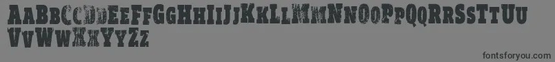 Czcionka VtksRealm – czarne czcionki na szarym tle