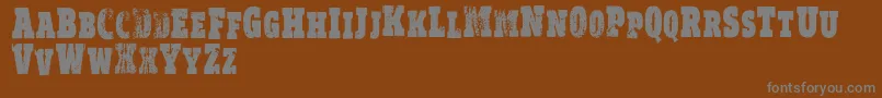 Więcej informacji o czcionce VtksRealm Czcionka VtksRealm – szare czcionki na brązowym tle