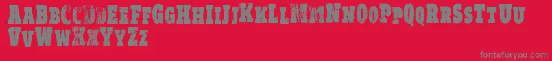 Police VtksRealm – polices grises sur fond rouge