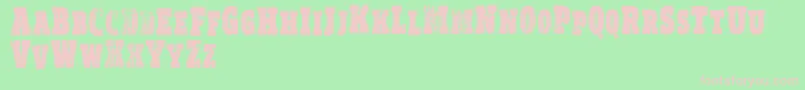 VtksRealm Font – Pink Fonts on Green Background