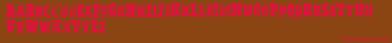 VtksRealm Font – Red Fonts on Brown Background