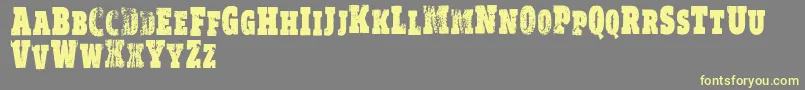 VtksRealm Font – Yellow Fonts on Gray Background