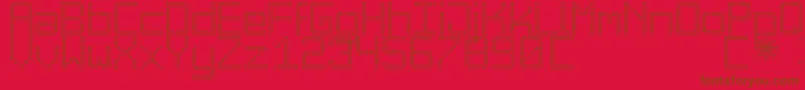 BigDaddyLedTfb Font – Brown Fonts on Red Background