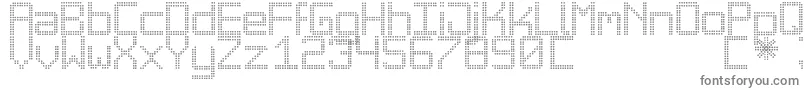 BigDaddyLedTfb Font – Gray Fonts on White Background