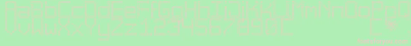 BigDaddyLedTfb Font – Pink Fonts on Green Background