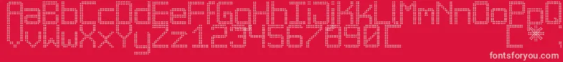 BigDaddyLedTfb Font – Pink Fonts on Red Background