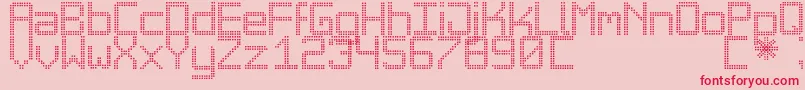 fuente BigDaddyLedTfb – Fuentes Rojas Sobre Fondo Rosa