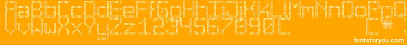 BigDaddyLedTfb Font – White Fonts on Orange Background