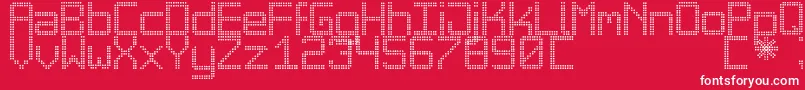 BigDaddyLedTfb Font – White Fonts on Red Background