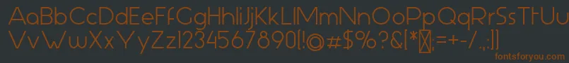 fuente AspergitBold – Fuentes Marrones Sobre Fondo Negro