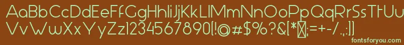 AspergitBold Font – Green Fonts on Brown Background