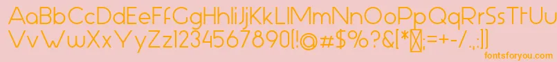 AspergitBold Font – Orange Fonts on Pink Background