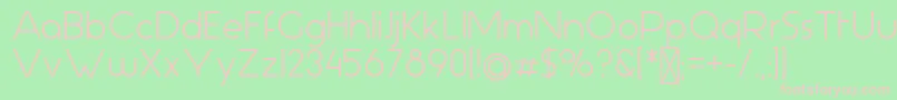 Шрифт AspergitBold – розовые шрифты на зелёном фоне