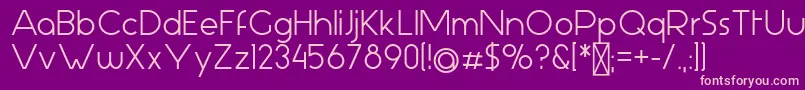 AspergitBold Font – Pink Fonts on Purple Background