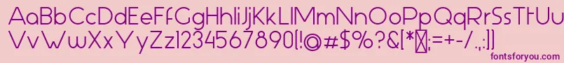 AspergitBold-Schriftart – Violette Schriften auf rosa Hintergrund