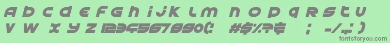 フォントAstralDelightBlack – 緑の背景に灰色の文字