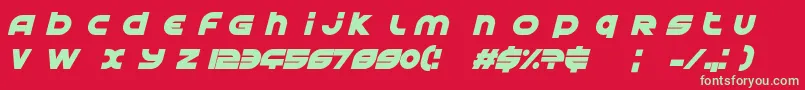 AstralDelightBlack Font – Green Fonts on Red Background