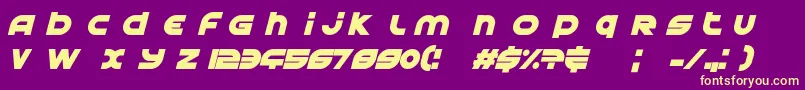AstralDelightBlack Font – Yellow Fonts on Purple Background