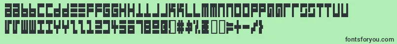 EppsEvansNarrowBlack Font – Black Fonts on Green Background