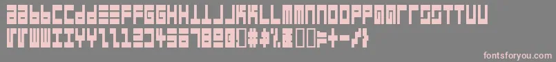 EppsEvansNarrowBlack Font – Pink Fonts on Gray Background