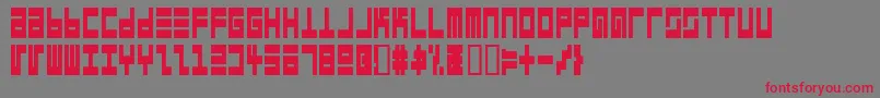 EppsEvansNarrowBlack Font – Red Fonts on Gray Background