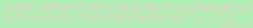 OrchidSsi Font – Pink Fonts on Green Background