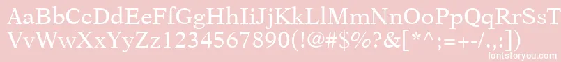 OrchidSsi Font – White Fonts on Pink Background