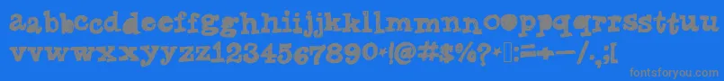 fuente Tanyasmarkerfont – Fuentes Grises Sobre Fondo Azul