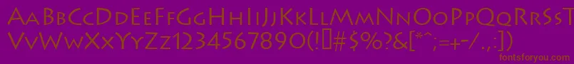 Police Leetoscanini3Lightsh – polices brunes sur fond violet