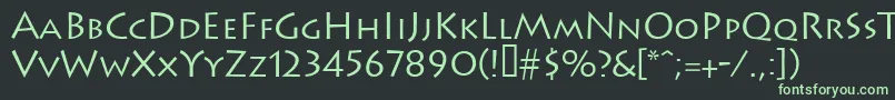 Leetoscanini3Lightsh Font – Green Fonts on Black Background