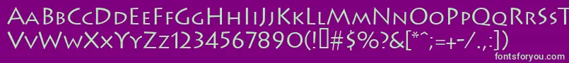 Leetoscanini3Lightsh Font – Green Fonts on Purple Background
