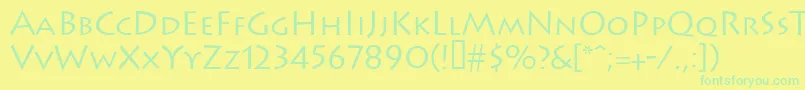 Więcej informacji o czcionce Leetoscanini3Lightsh Czcionka Leetoscanini3Lightsh – zielone czcionki na żółtym tle