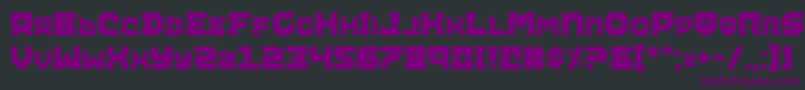 Airacobra Font – Purple Fonts on Black Background