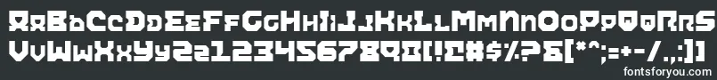 フォントAiracobra – 黒い背景に白い文字