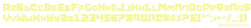 Airacobra Font – Yellow Fonts on White Background