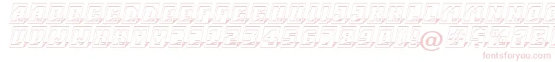 ASimplercm3Dsh Font – Pink Fonts on White Background