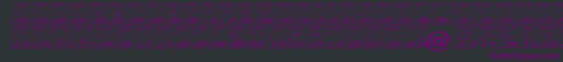 ASimplercm3Dsh Font – Purple Fonts on Black Background