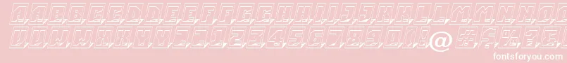 ASimplercm3Dsh Font – White Fonts on Pink Background