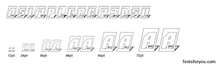 ASimplercm3Dsh Font Sizes