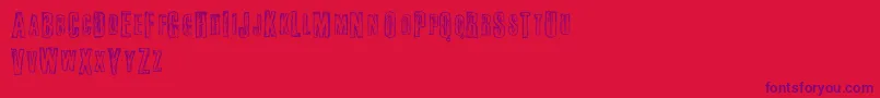 Fail ffy Font – Purple Fonts on Red Background