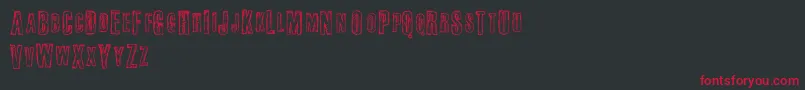 Fail ffy Font – Red Fonts on Black Background