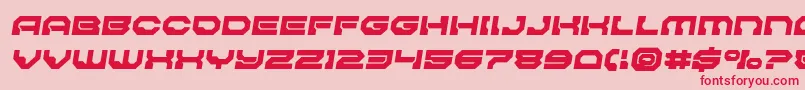 Pulsarclasssolidsemital Font – Red Fonts on Pink Background