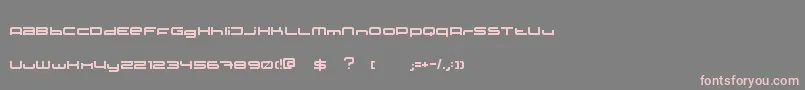 Шрифт XxiiStatic – розовые шрифты на сером фоне