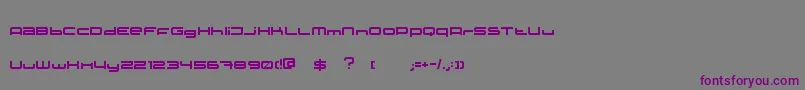 Шрифт XxiiStatic – фиолетовые шрифты на сером фоне
