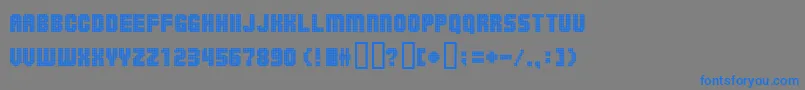 Ballsoontherampage Font – Blue Fonts on Gray Background