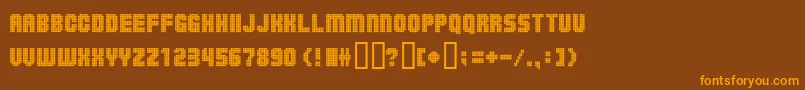 Ballsoontherampage Font – Orange Fonts on Brown Background
