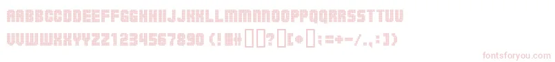 フォントBallsoontherampage – 白い背景にピンクのフォント